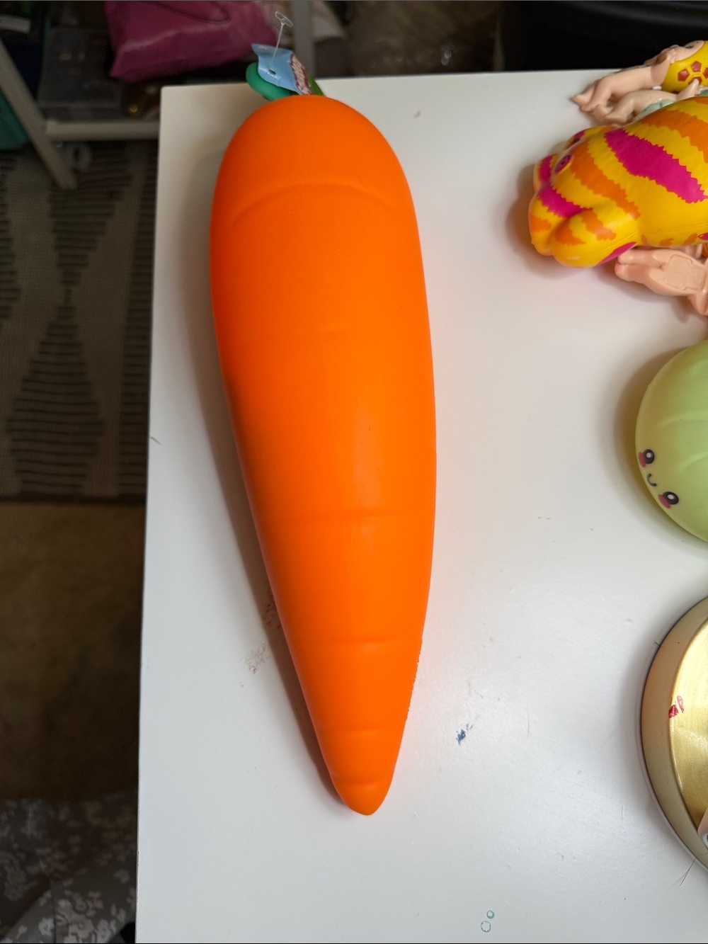 Orange Kids Carrot Toy - Soft Sensory Play